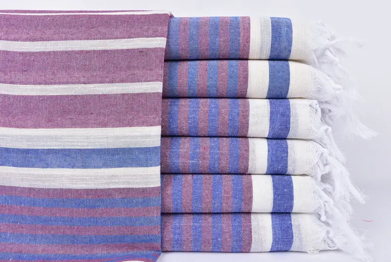 Housewarming Gift, Home Decor Gifts, Halloween Gifts, Personalized Gifts, 68x40 Cotton Striped Towel, Quick-drying peshtemal towel for poolside - 1