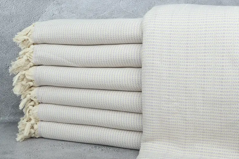 Wedding Hand Made Gift, Turkish Blanket, Decorative Blanket, Beach Wedding Favor, 92x76 Cotton Geometric Towel, Wedding Gift Ideas, Monogram Blanket - 1