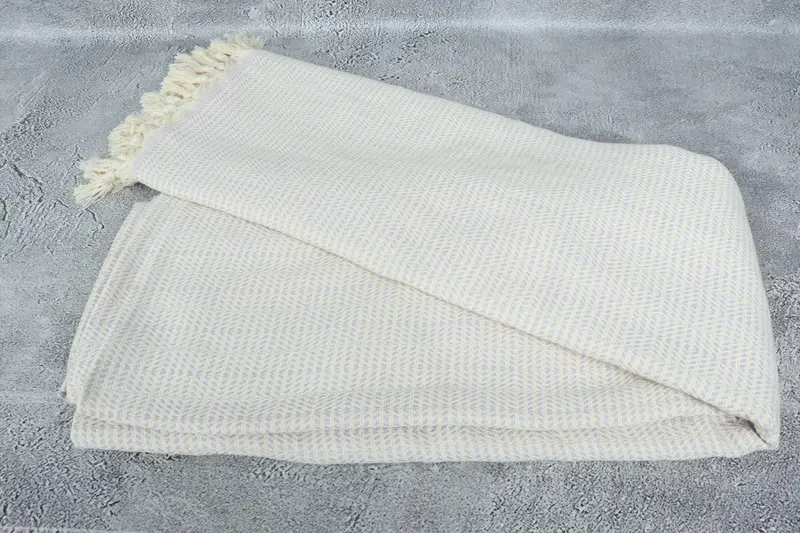 Wedding Hand Made Gift, Turkish Blanket, Decorative Blanket, Beach Wedding Favor, 92x76 Cotton Geometric Towel, Wedding Gift Ideas, Monogram Blanket - 6