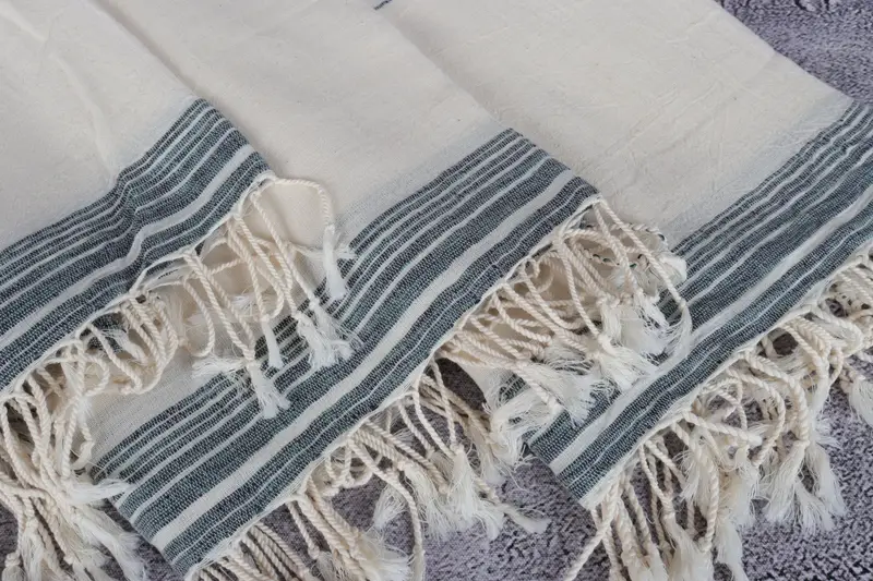 Grandma Gift, Personalized Gifts, 68x36 Cotton Striped Towel, Handmade Turkish hammam towel, Yoga Towel, Custom Wedding Gifts, Bridesmaid Gifts - 5