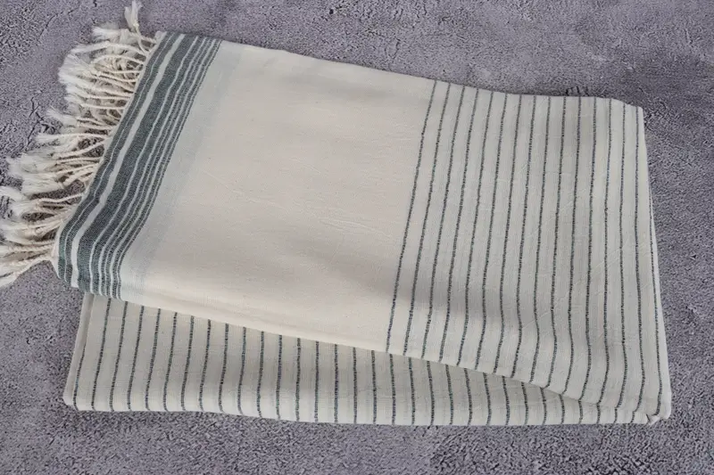 Grandma Gift, Personalized Gifts, 68x36 Cotton Striped Towel, Handmade Turkish hammam towel, Yoga Towel, Custom Wedding Gifts, Bridesmaid Gifts - 6