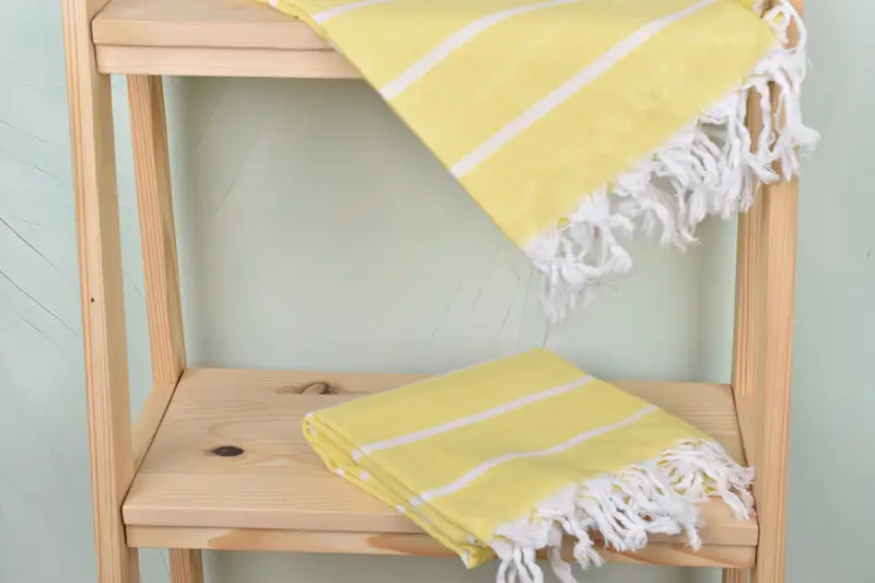 Handmade Gift, Beach towel, Embroidered Turkish Towel, Sand-resistant towel, Bridal Shower Favors, 70x36 Cotton Striped Towel, Cute Beach Towel - 5