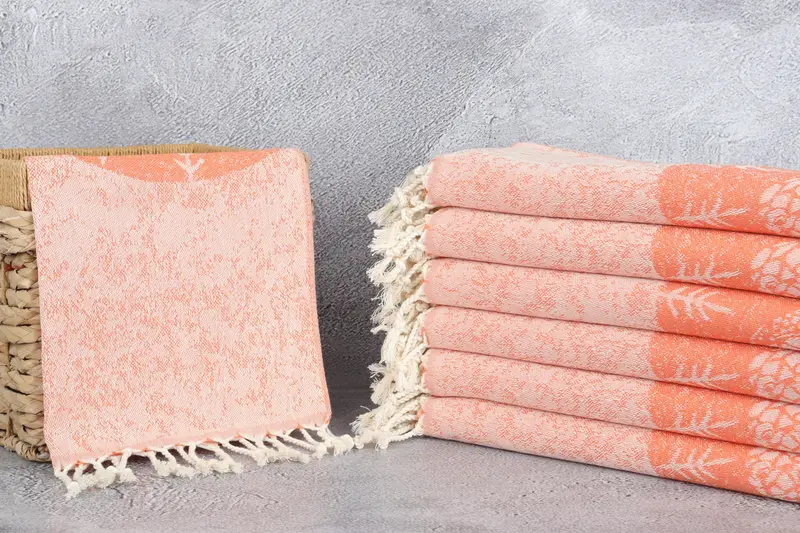 Turkish Towel Hand Towel, Holiday Towel, Personalized Kitchen Towel, Small Bath Towels, Custom Tea Towel, 36x18 Cotton Turtle Design Towel - 4