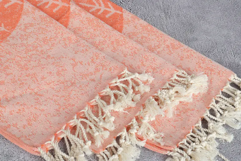Turkish Towel Hand Towel, Holiday Towel, Personalized Kitchen Towel, Small Bath Towels, Custom Tea Towel, 36x18 Cotton Turtle Design Towel - 6