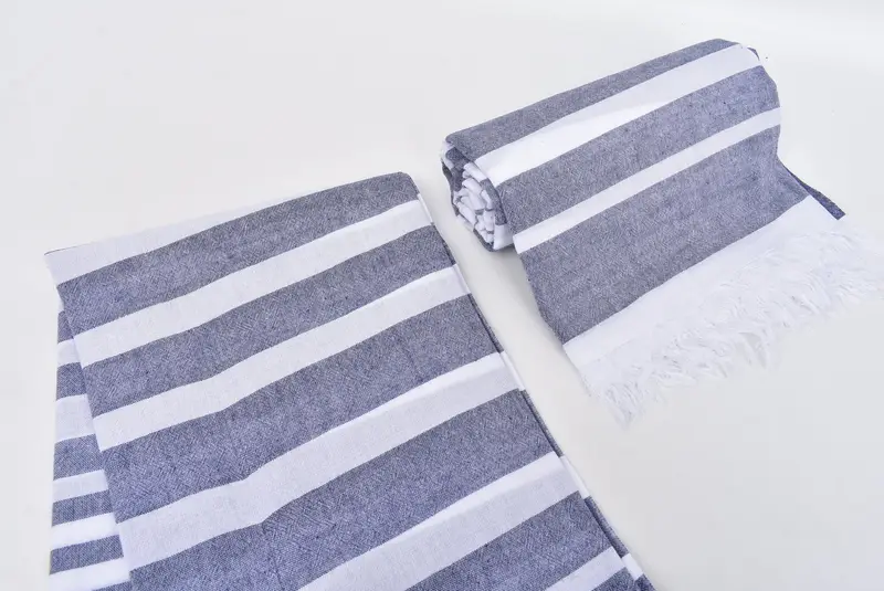 64x40 Cotton Striped Towel, Gift For Wedding Day, Best Beach Towel, Bridal Gifts, Miami Bachelorette Party Favors, Housewarming Gift, Luxury towel - 7