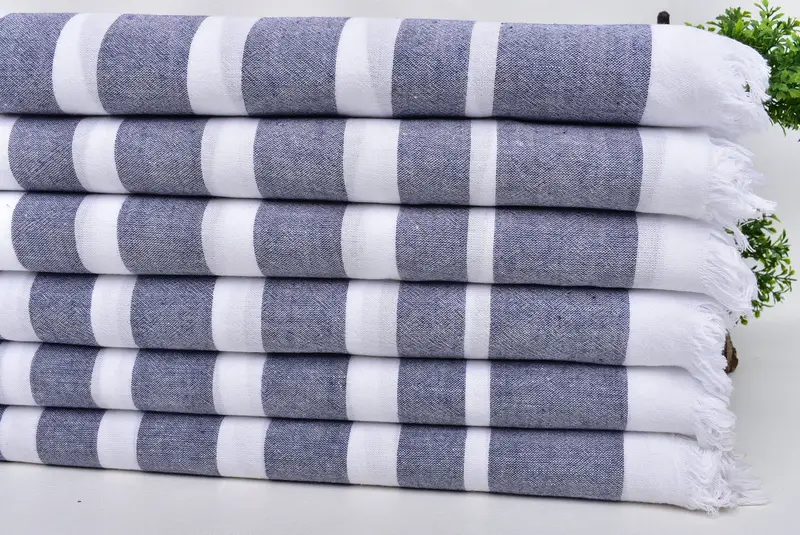 64x40 Cotton Striped Towel, Gift For Wedding Day, Best Beach Towel, Bridal Gifts, Miami Bachelorette Party Favors, Housewarming Gift, Luxury towel - 3