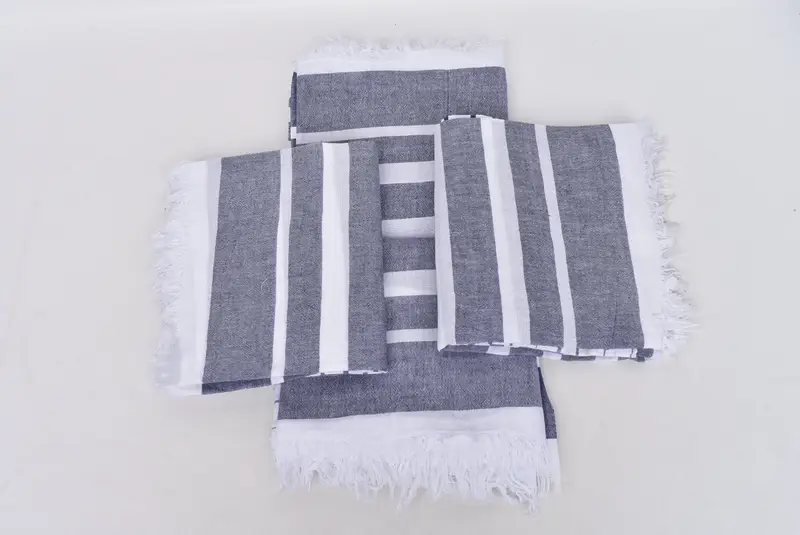 64x40 Cotton Striped Towel, Gift For Wedding Day, Best Beach Towel, Bridal Gifts, Miami Bachelorette Party Favors, Housewarming Gift, Luxury towel - 6