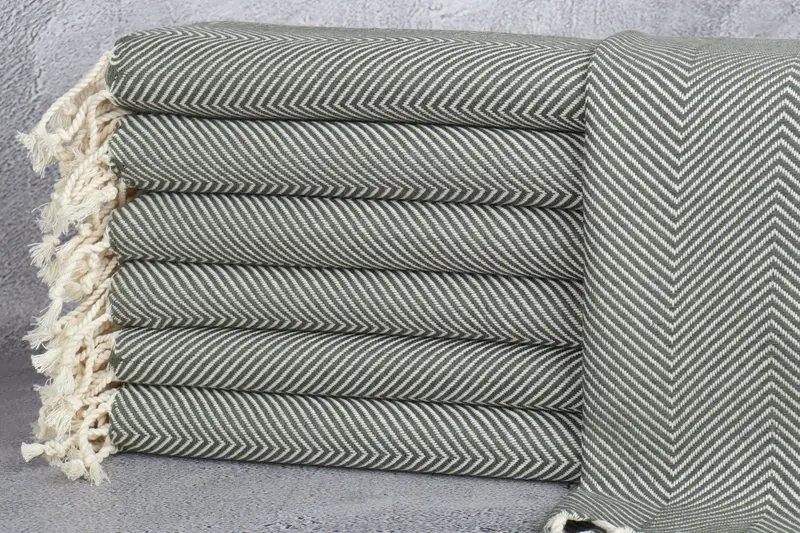 40x20 Cotton Herringbone Towel, Bathroom Towels, Home Decor Gifts, Kitchen Towel, Monogrammed Hand Towel, Best Wedding Gift, Unique Gift, Spa Towel - 1