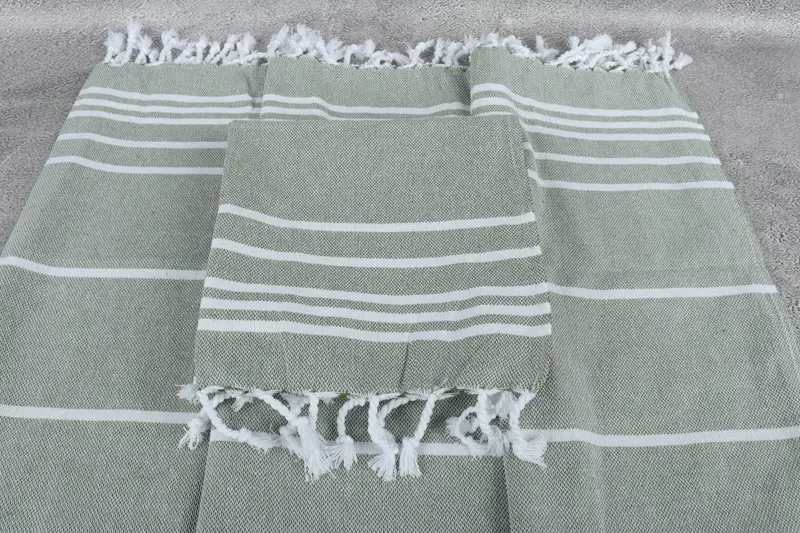 Monogrammed Hand Towel, Summer Gift, Turkish Tea Towel, Wedding Gift Ideas, Personalized Gift, 38x18 Cotton Striped Towel, Xmas Gifts, Handmade Gift - 4