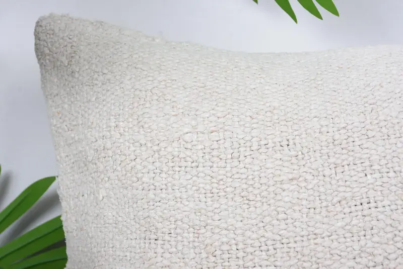 16x16 White Cushion Cover, Kilim Cushion Sham, Home Decor Pillow, Throw Kilim Pillow, Pillow Cover, Handmade Rug Seat Cushion - 2