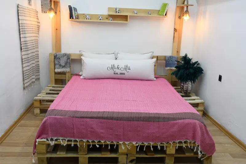 Spa Gift, Wedding Gift Customized Blanket, Turkish Bedcover, Woven Blanket, Personalized Gifts, 84x80 Cotton Chevron Towel, Housewarming Gift - 8
