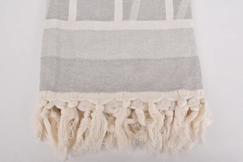 Fouta towel, Custom Beach Towel, Beach Size Towel, Family Gift Basket, 70x34 Cotton Patterned Towel, Valentines Day Gift For Him, Housewarming Gift - 3