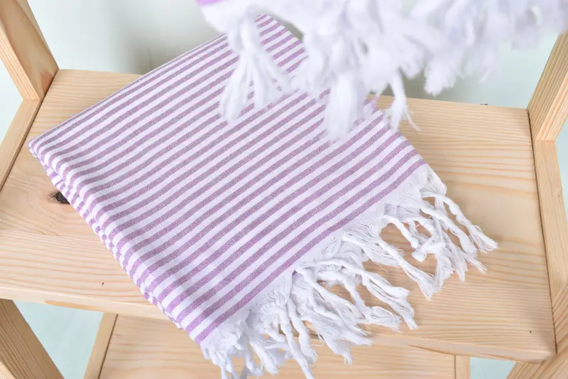 Girls Weekend Getaways Ideas, Birthday Gift, 68x36 Cotton Striped Towel, Lightweight Turkish towel, Bachelorette Party Gift, Absorbent Turkish towel - 5