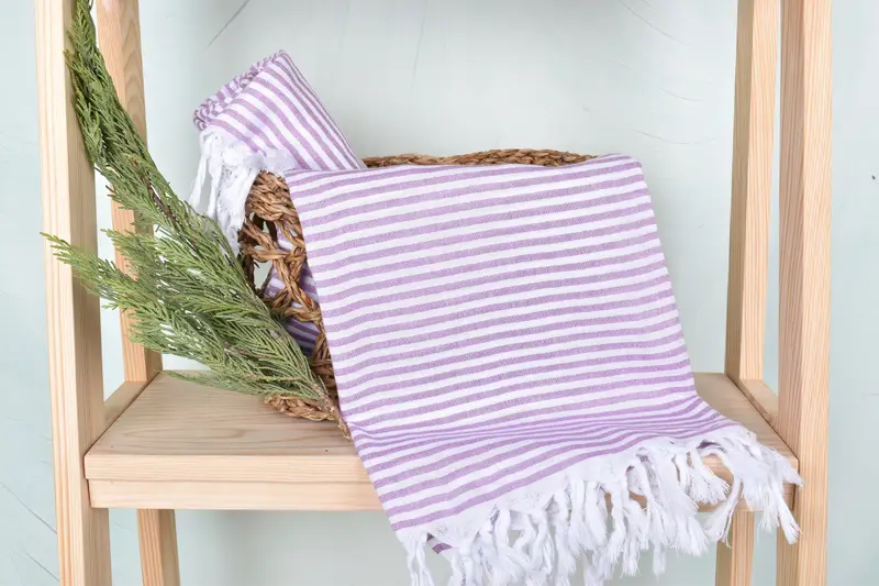 Girls Weekend Getaways Ideas, Birthday Gift, 68x36 Cotton Striped Towel, Lightweight Turkish towel, Bachelorette Party Gift, Absorbent Turkish towel - 4