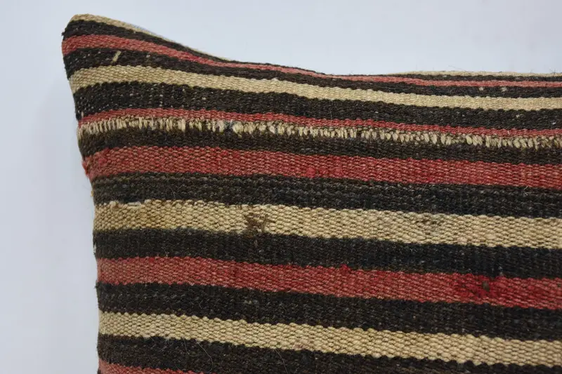 Pillow Cover, 16x24 Pink Cushion, Pillow for Couch, Turkish Bench Pillow, Kilim Cushion Sham, Boho Pillow Sham Cover, Square Throw Pillow Cover - 2