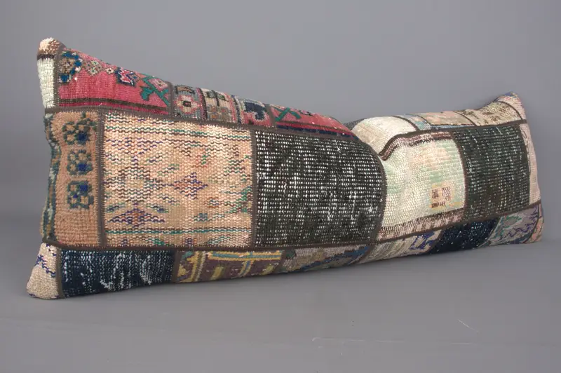 Cushion Cover, Vintage Kilim Pillow, Boho Pillow, Throw Kilim Pillow, Ethnic Pillow Cover Cushion, 16x43 Blue Pillow Cover, Wholesale Cushion Cover - 1