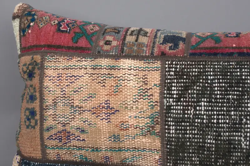 Cushion Cover, Vintage Kilim Pillow, Boho Pillow, Throw Kilim Pillow, Ethnic Pillow Cover Cushion, 16x43 Blue Pillow Cover, Wholesale Cushion Cover - 4