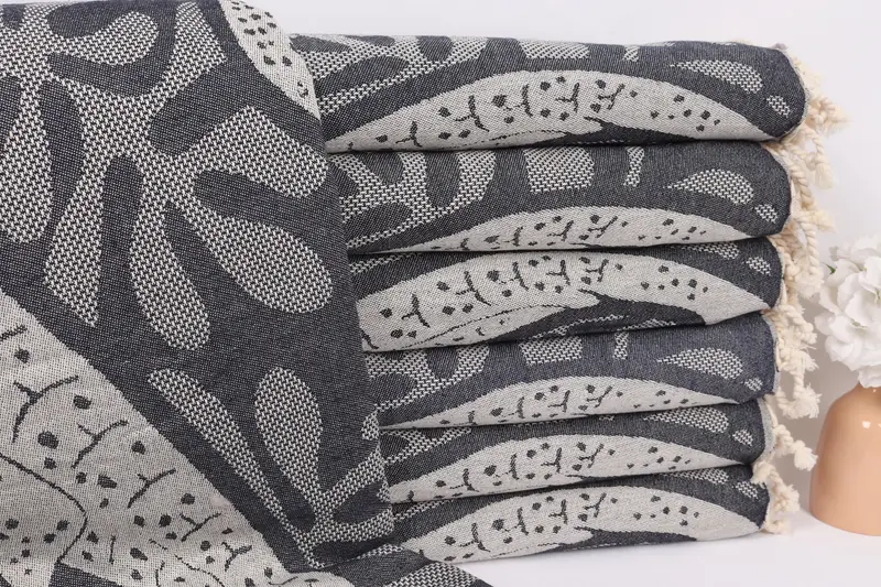 Tablecloth, Bridal Shower Favors, Monogram Blanket, 100x92 Cotton Whale Design Towel, Housewarming Gift, Halloween Blanket, Turkish Beach Blanket - 2