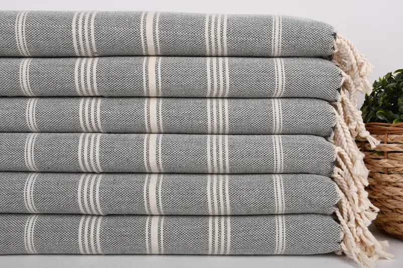38x24 Cotton Striped Towel, Unique Gift, Custom Name Towel, Turkish Towel Hand Towel, Kitchen Towel, Wedding Hand Made Gift, Personalized Hand Towel - 2