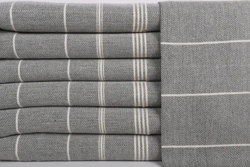 38x24 Cotton Striped Towel, Unique Gift, Custom Name Towel, Turkish Towel Hand Towel, Kitchen Towel, Wedding Hand Made Gift, Personalized Hand Towel - 1