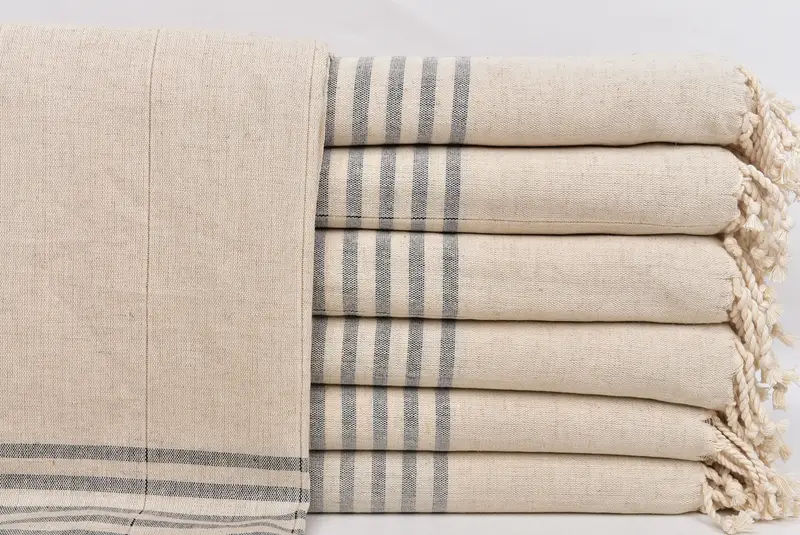 Bride Gift, Thin towel, Personalized Turkish Towel, Turkish beach towel, Hammam Towel USA, 68x36 Cotton Striped Towel, Bachelorette Beach Towel - 1