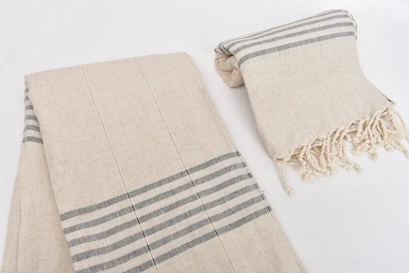 Bride Gift, Thin towel, Personalized Turkish Towel, Turkish beach towel, Hammam Towel USA, 68x36 Cotton Striped Towel, Bachelorette Beach Towel - 7