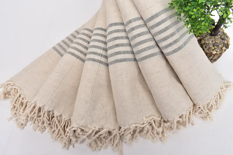 Bride Gift, Thin towel, Personalized Turkish Towel, Turkish beach towel, Hammam Towel USA, 68x36 Cotton Striped Towel, Bachelorette Beach Towel - 4