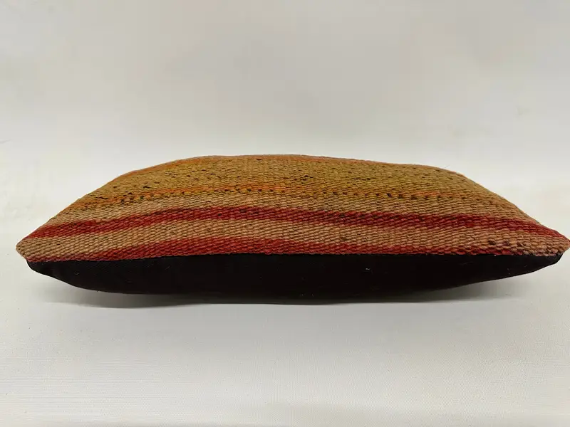 Boho -Kissen, rustikales Kissengehäuse, Kissen für Sofa, Kissenbedeckung, Wandteppichkissen, 8x16 Red Kissenschein, Vintage Kilim -Wurfkissen - 5