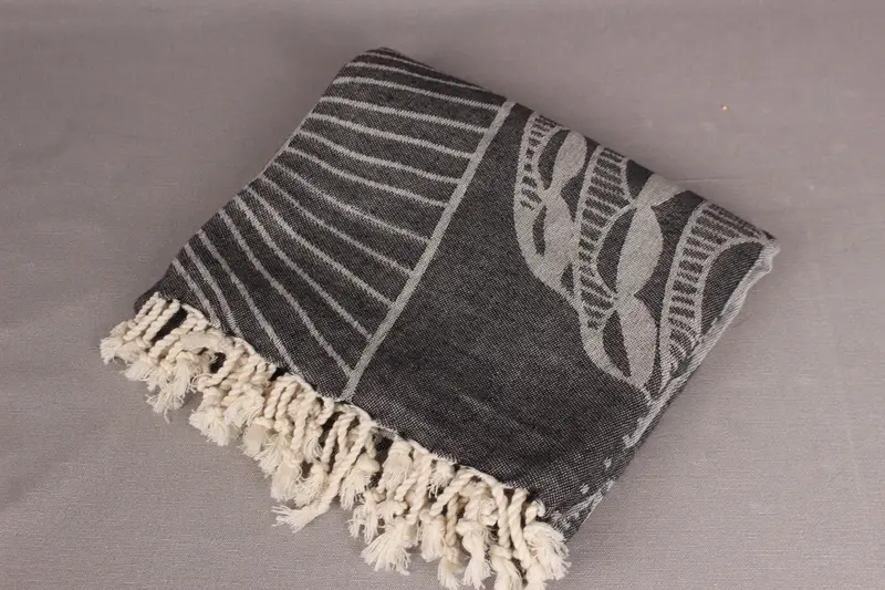 Embroidered Turkish Towel, 68x40 Cotton Striped Design Towel, Xmas Gifts, Custom Beach Towel, Custom Wedding Gift, Pool Towels, Bridesmaid Gifts - 7