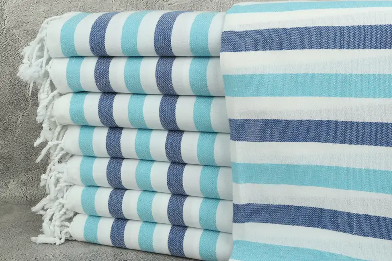 Hammam towel, Unique Gift, Bachelorette Party Favors, Luxury Turkish peshtemal beach towel, 68x40 Cotton Striped Towel, Best Beach Towel - 1