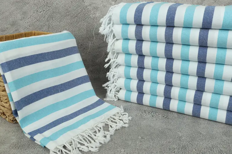 Hammam towel, Unique Gift, Bachelorette Party Favors, Luxury Turkish peshtemal beach towel, 68x40 Cotton Striped Towel, Best Beach Towel - 3