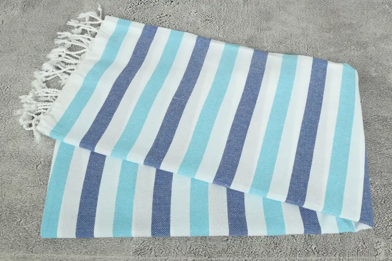 Hammam towel, Unique Gift, Bachelorette Party Favors, Luxury Turkish peshtemal beach towel, 68x40 Cotton Striped Towel, Best Beach Towel - 6