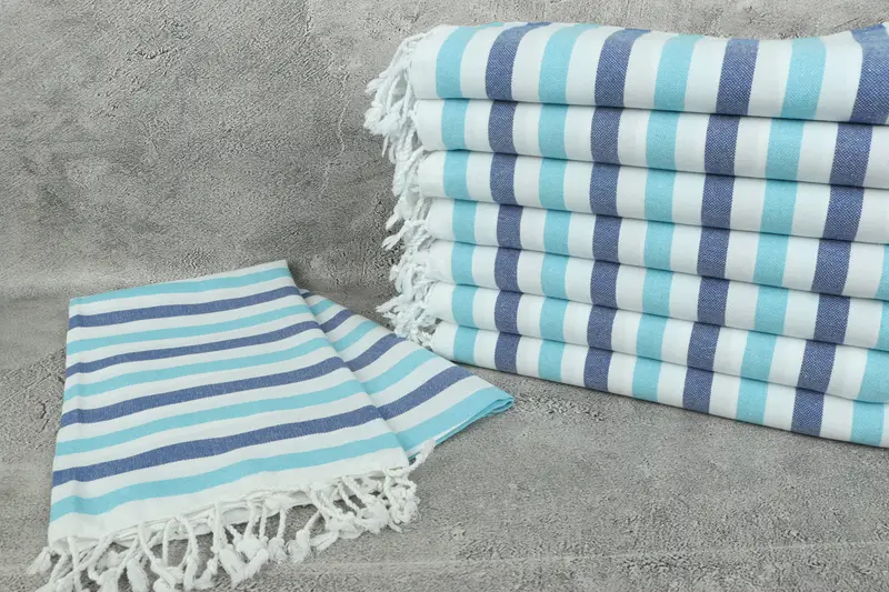 Hammam towel, Unique Gift, Bachelorette Party Favors, Luxury Turkish peshtemal beach towel, 68x40 Cotton Striped Towel, Best Beach Towel - 2