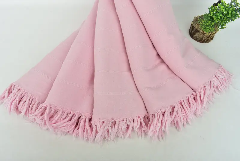 Shower Curtain, Turkish Towel Beach Blanket, 92x70 Cotton Stonewashed Towel, Turkish Blanket, Wedding Favors, Bridal Shower Gift, Gift For The Home - 4
