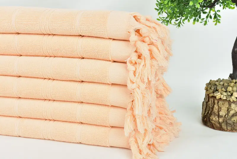 40x18 Cotton Striped Terry Towel, Turkish Tea Towel, Turkish Hand Towel, Personalized Dish Towel, Personalized Gift For Him, Custom Turkish Towel - 3