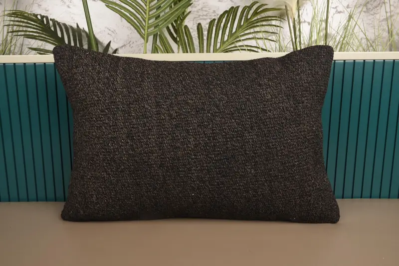 Throw Pillow Cover, Brown Holiday Decor Moroccan 16x24 inch Cushion - 1