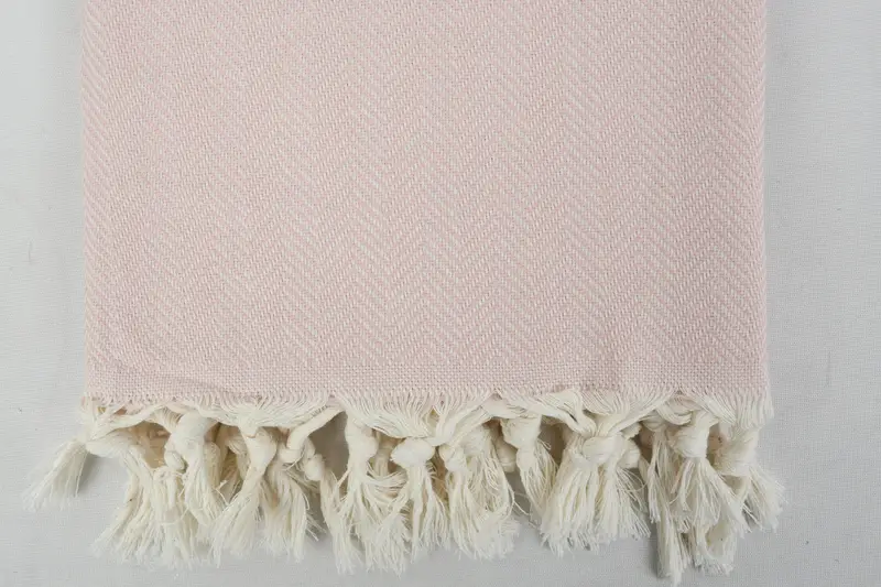 Sand-resistant Turkish towel for travel, Bath towel, Turkish towel, Wedding Favors, Valentines Day Gift Idea, 70x40 Cotton Herringbone Towel - 5