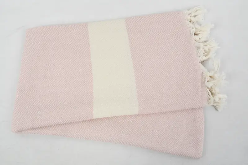 Sand-resistant Turkish towel for travel, Bath towel, Turkish towel, Wedding Favors, Valentines Day Gift Idea, 70x40 Cotton Herringbone Towel - 6