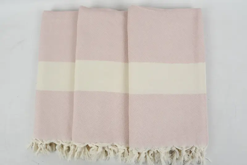 Sand-resistant Turkish towel for travel, Bath towel, Turkish towel, Wedding Favors, Valentines Day Gift Idea, 70x40 Cotton Herringbone Towel - 3