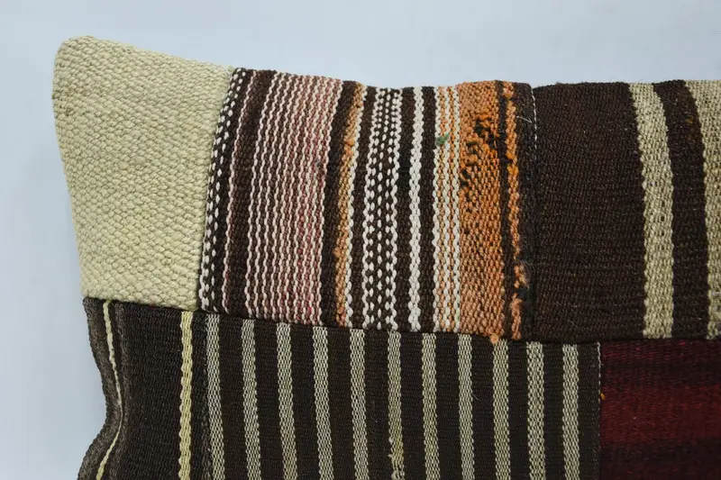 12x20 Brown Pillow, Sofa Pillow Case, Neutral Throw Cushion Cover, Kilim Pillow Cover, Pillow for Couch, Boho Pillow Sham Cover, Cushion Cover - 2