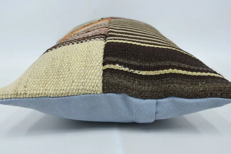 12x20 Brown Pillow, Sofa Pillow Case, Neutral Throw Cushion Cover, Kilim Pillow Cover, Pillow for Couch, Boho Pillow Sham Cover, Cushion Cover - 5
