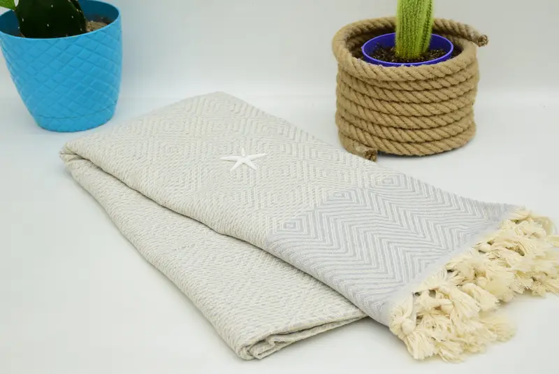 Personalized Gift For Him, Bridal Shower Gift, Throw Blanket Couch, 92x80 Cotton Diamond Towel, Personalized Gifts, Oversized Beach Towel - 2