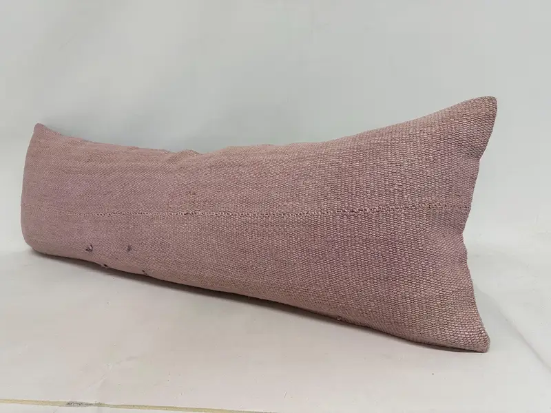 Traditional Pillow Case, 16x48 Beige Pillow, Colorful Pillow, Turkish Kilim Pillow, Kilim Pillow, Handmade Kilim Cushion, Cushion Case - 4