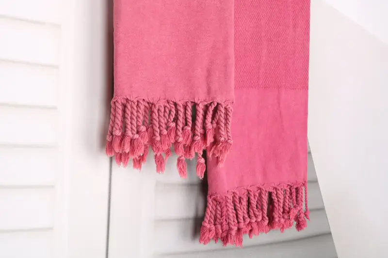 Gym Towel, 70x32 Cotton Geometric Stonewashed Towel, Home Decor Gifts, Bachelorette Party Gifts, Travel towel, Anniversary Gift For Her, Guest Towel - 7
