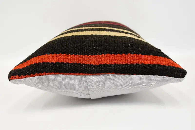 Personalized Gift Pillow Pillow Sham, Antique Pillows, Kilim Cushion Sham, Vintage Pillow, 12x20 Brown Pillow, Yoga Pillow Cover, Cushion Cover - 5