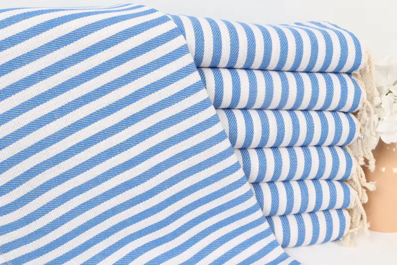 Kitchen Towel, Bathroom Towels, 40x18 Cotton Striped Towel, Valentines Day Gift For Him, Home Decor Gifts, Personalized Gift, Bridal Shower Favors - 1