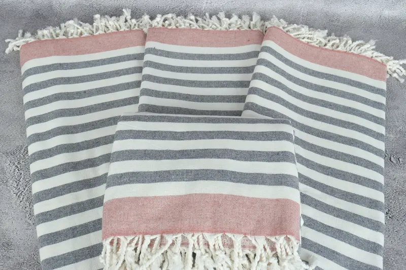 Wedding Gift, 68x40 Cotton Striped Terry Towel, Sand-resistant towel, Bridal Shower Gifts, Scarf Towel, Bachelorette Party Gifts Bridesmaids - 4
