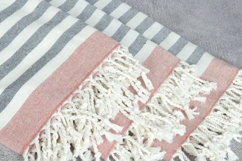 Wedding Gift, 68x40 Cotton Striped Terry Towel, Sand-resistant towel, Bridal Shower Gifts, Scarf Towel, Bachelorette Party Gifts Bridesmaids - 5