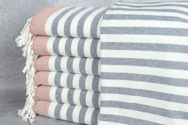 Wedding Gift, 68x40 Cotton Striped Terry Towel, Sand-resistant towel, Bridal Shower Gifts, Scarf Towel, Bachelorette Party Gifts Bridesmaids - 1