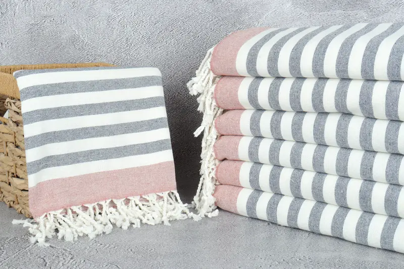 Wedding Gift, 68x40 Cotton Striped Terry Towel, Sand-resistant towel, Bridal Shower Gifts, Scarf Towel, Bachelorette Party Gifts Bridesmaids - 3
